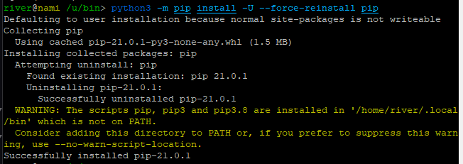 pip3 upgrade